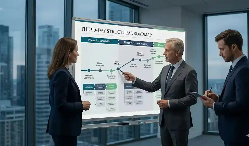Executive operational roadmap planning for organizational scale and structured execution in a high-growth company