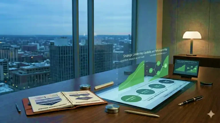 Leadership performance and organizational execution growth charts in a high-growth company